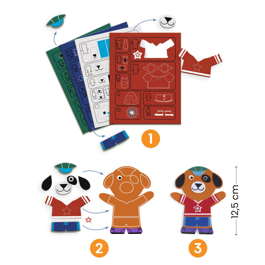 Djeco - Funky Family magnets to decorate DIY kit | Scout & Co