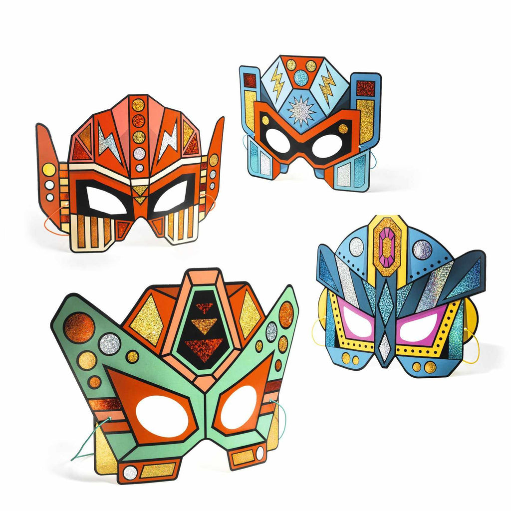 Djeco - Super Robots masks decorate DIY kit | Scout & Co