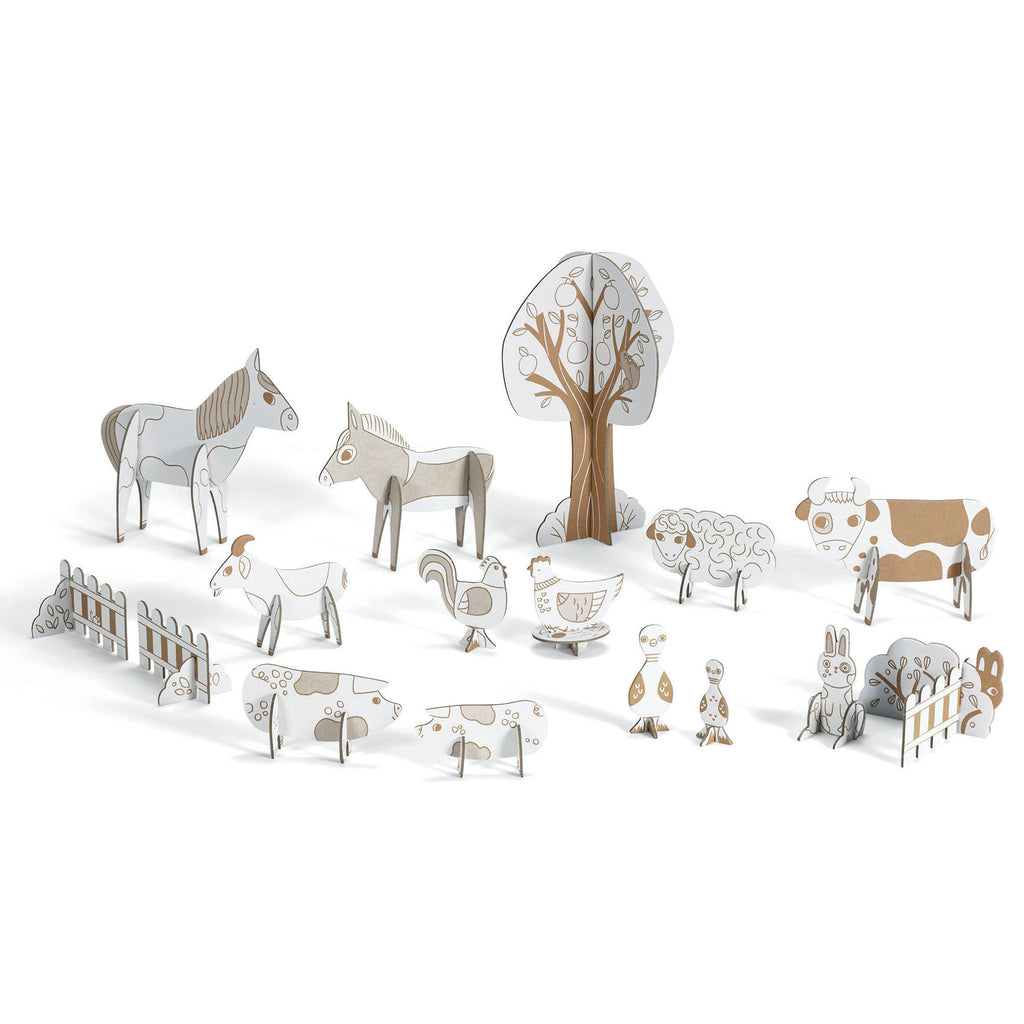 Djeco - Colour Assemble Play kit - Farm | Scout & Co