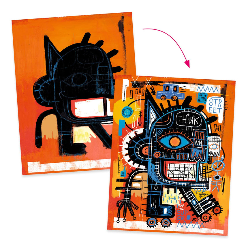 Djeco -  Inspired By Basquiat markers craft kit - Brooklyn