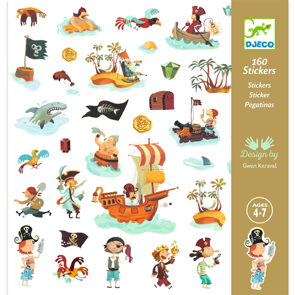 Djeco - Pirates stickers | Scout & Co
