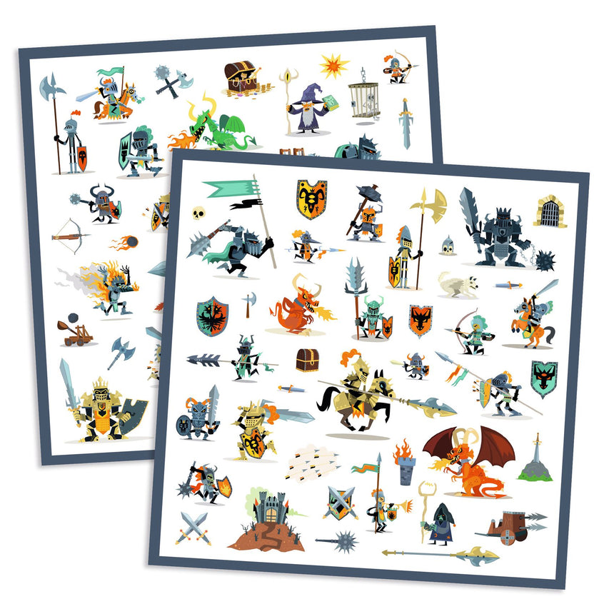 Djeco - Knights stickers