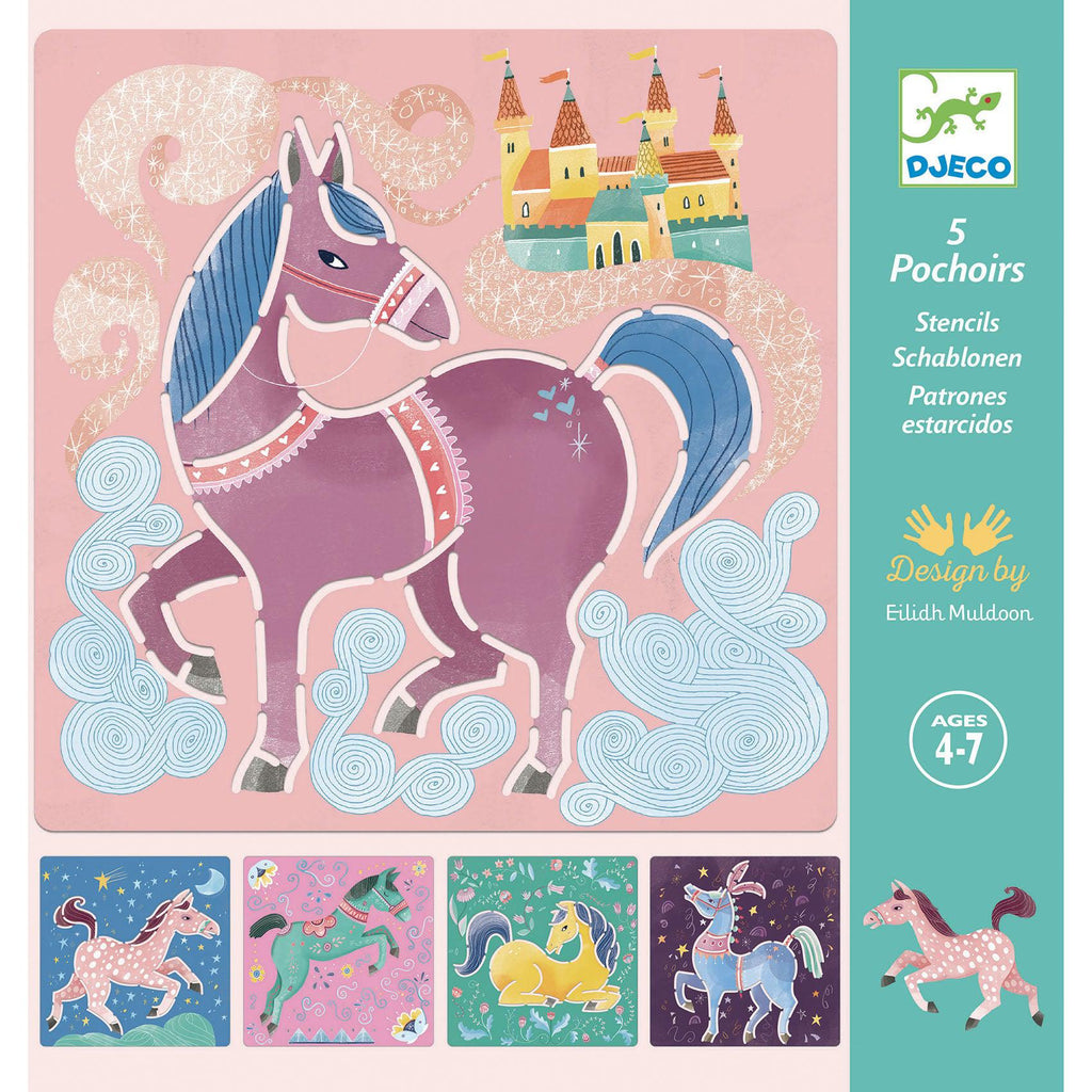 Djeco - Horses stencils set | Scout & Co