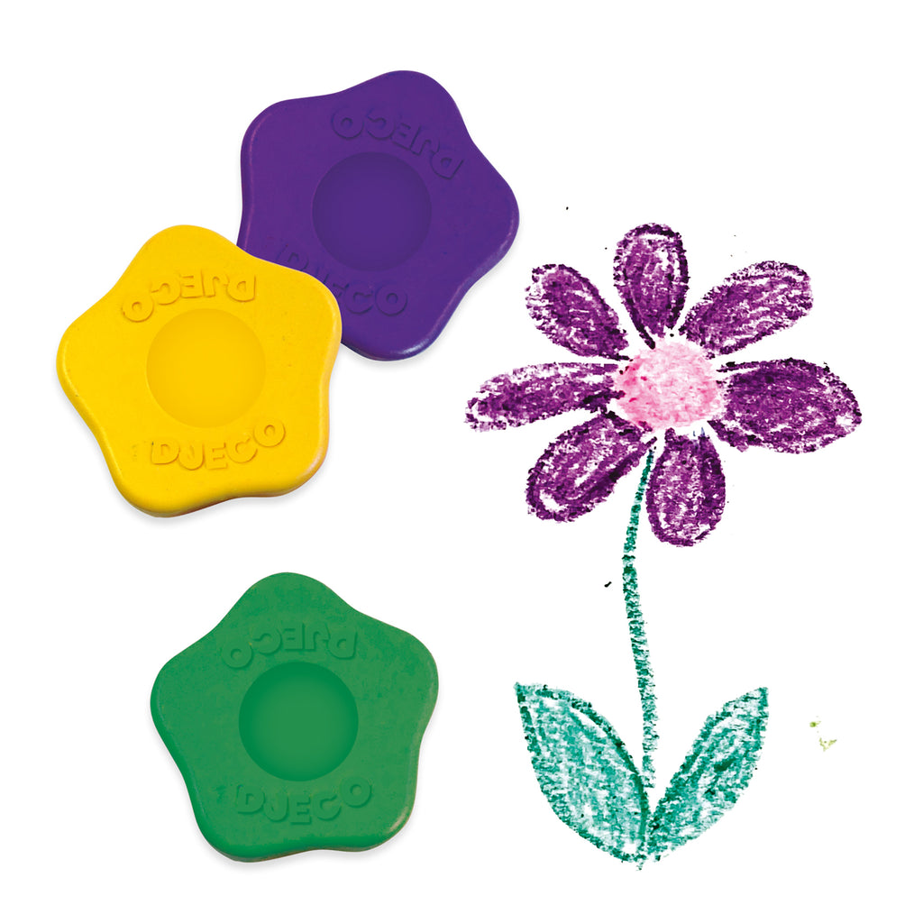 Djeco - Toddler flower crayons - set of 12 | Scout & Co