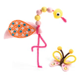 Djeco - Pipe cleaner threading craft kit - My Animals | Scout & Co