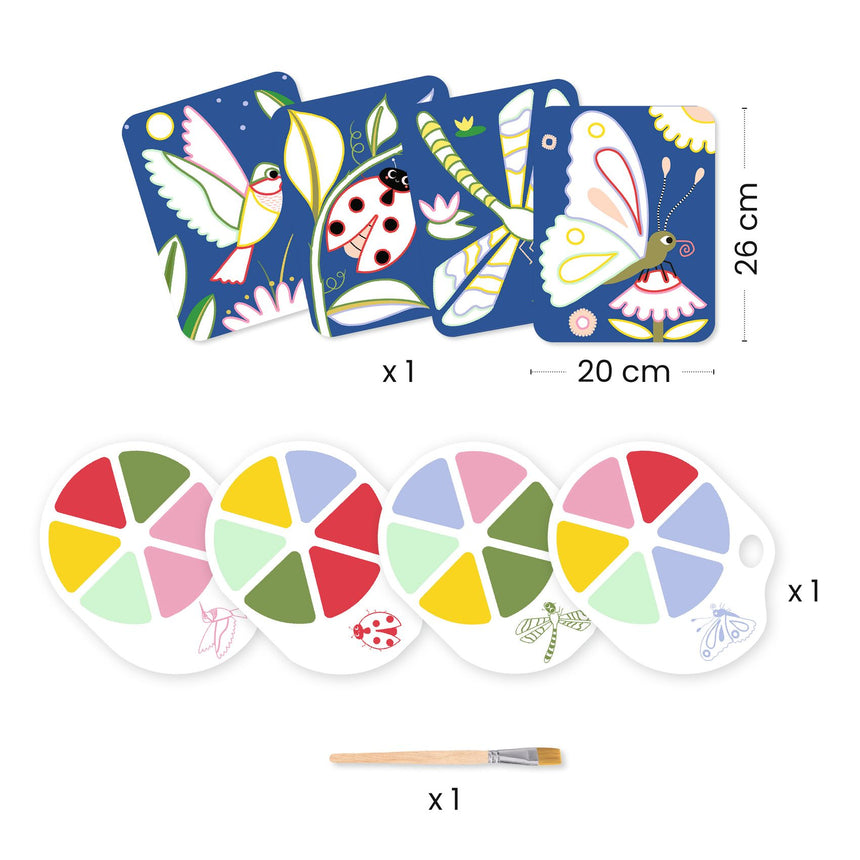 Djeco - Creepy Crawlies palette painting craft kit | Scout & Co