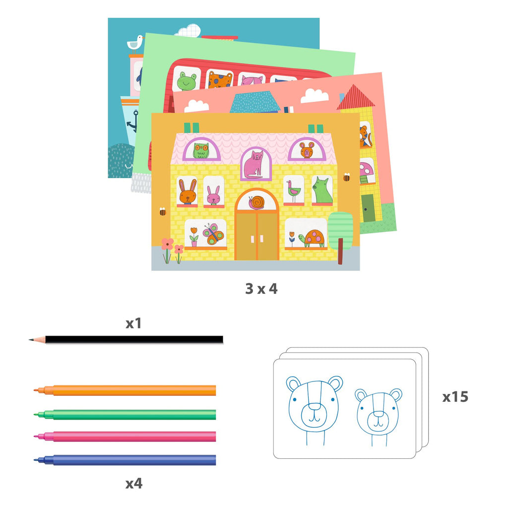 Djeco - Tracing Is An Art drawing activity kit | Scout & Co