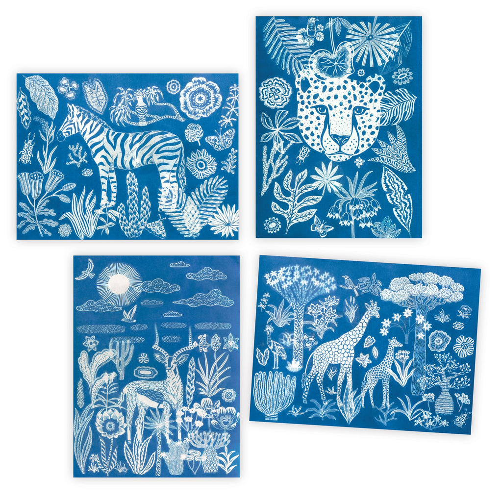 Djeco - Nighttime In The Savannah - cyanotype craft set | Scout & Co