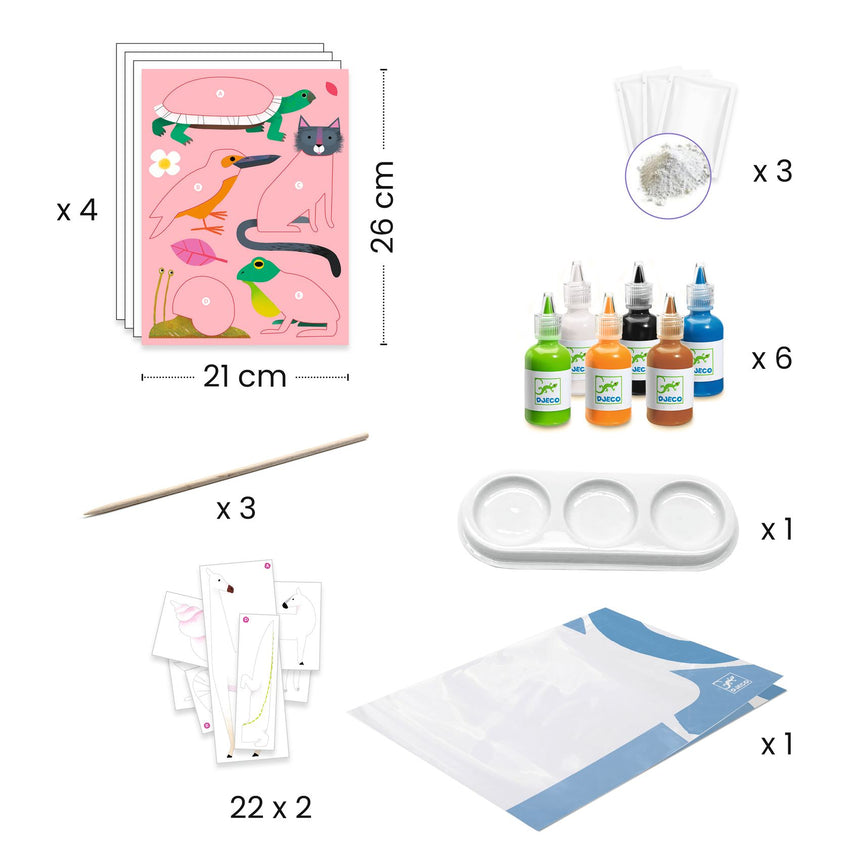 Djeco - Colourful paper marbling craft set | Scout & Co
