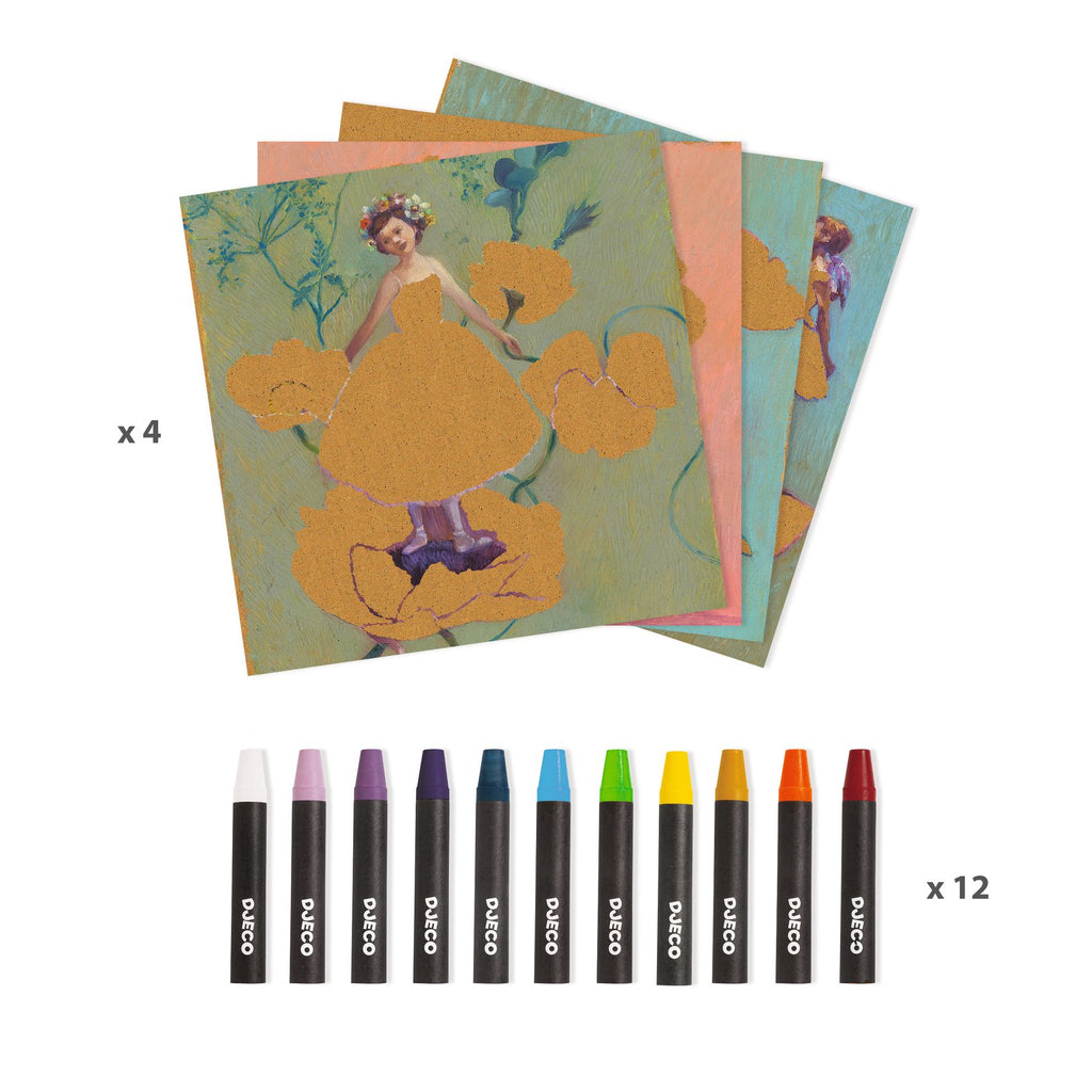 Djeco - Inspired By Edgar Degas oil pastels craft kit - The Ballerina | Scout & Co