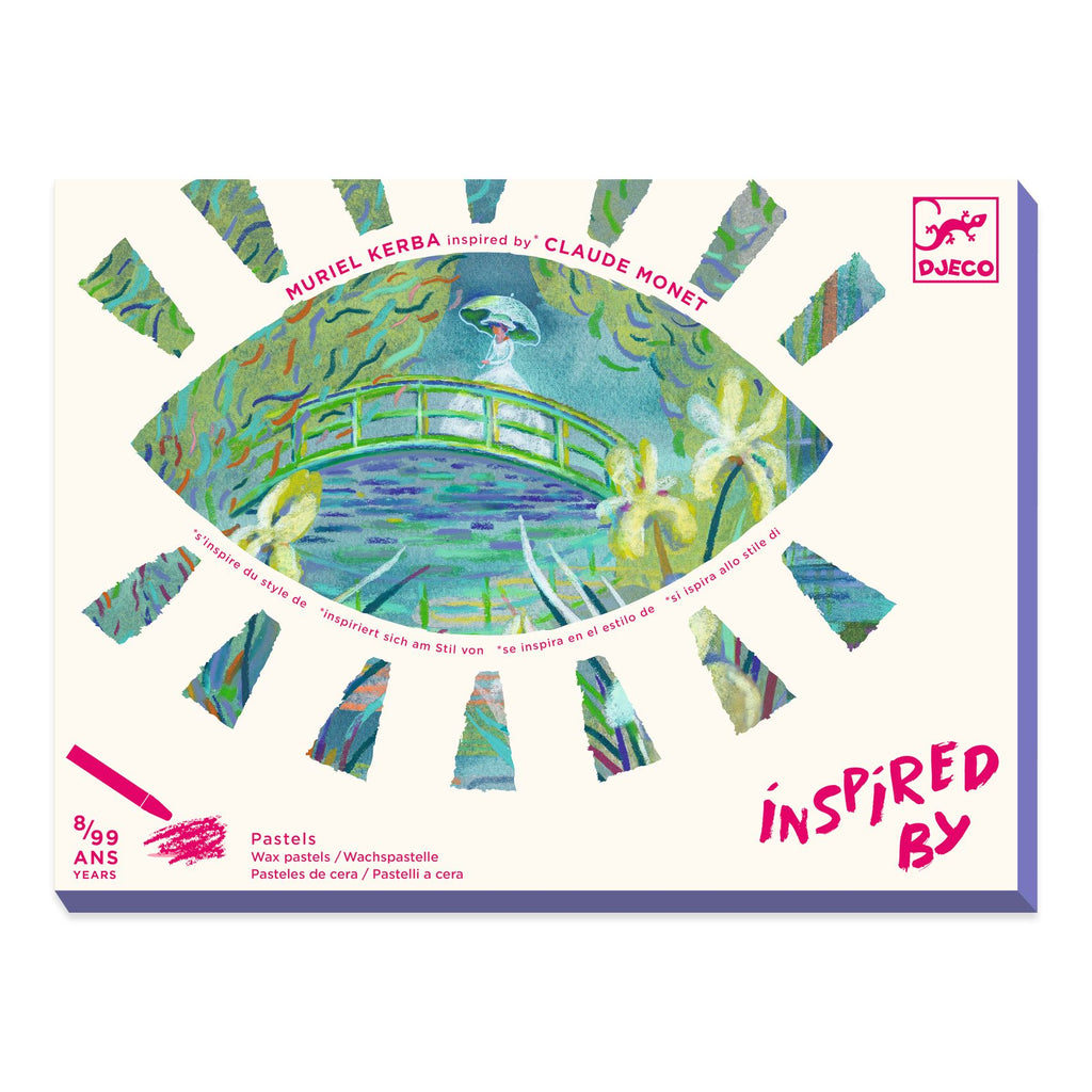 Djeco - Inspired By Claude Monet oil pastels craft kit - On The Waterlily Pond | Scout & Co