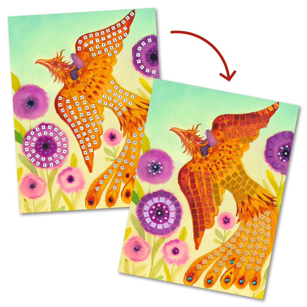 Djeco - Mythical Creatures mosaics craft set | Scout & Co