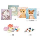 Djeco - Floral Wreaths 3D pictures craft kit | Scout & Co
