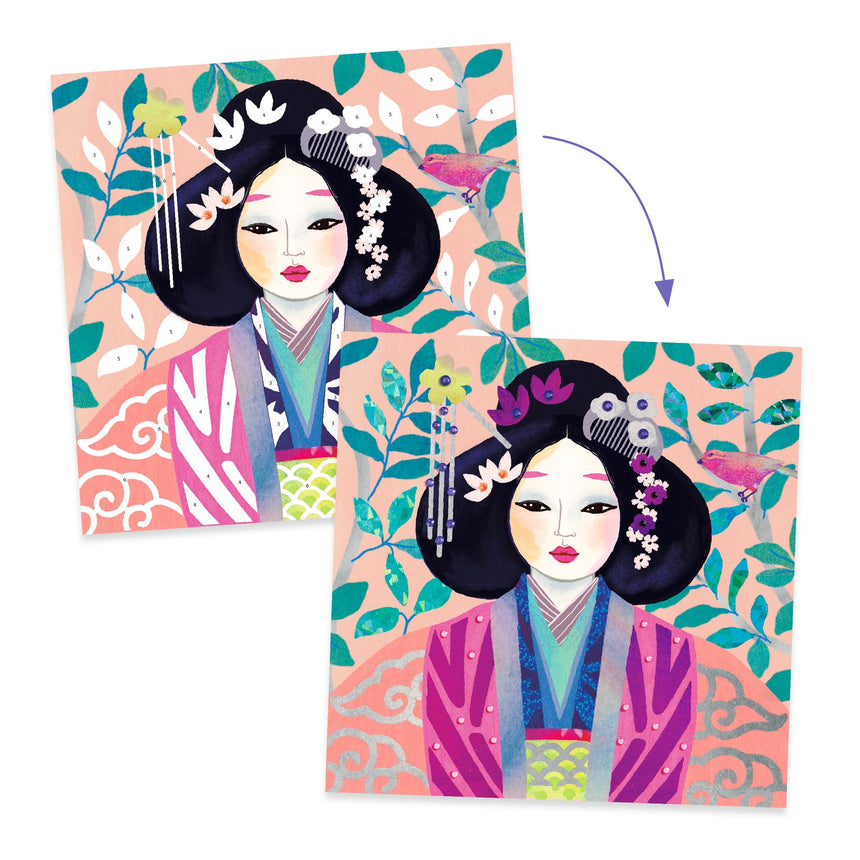 Djeco - Precious Jewels metal & gems craft set