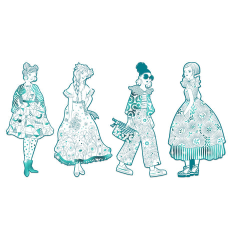 Djeco - Les Demoiselles colouring - Rebekka & Friends | Scout & Co