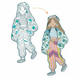 Djeco - Les Demoiselles colouring - Angèle & Friends | Scout & Co