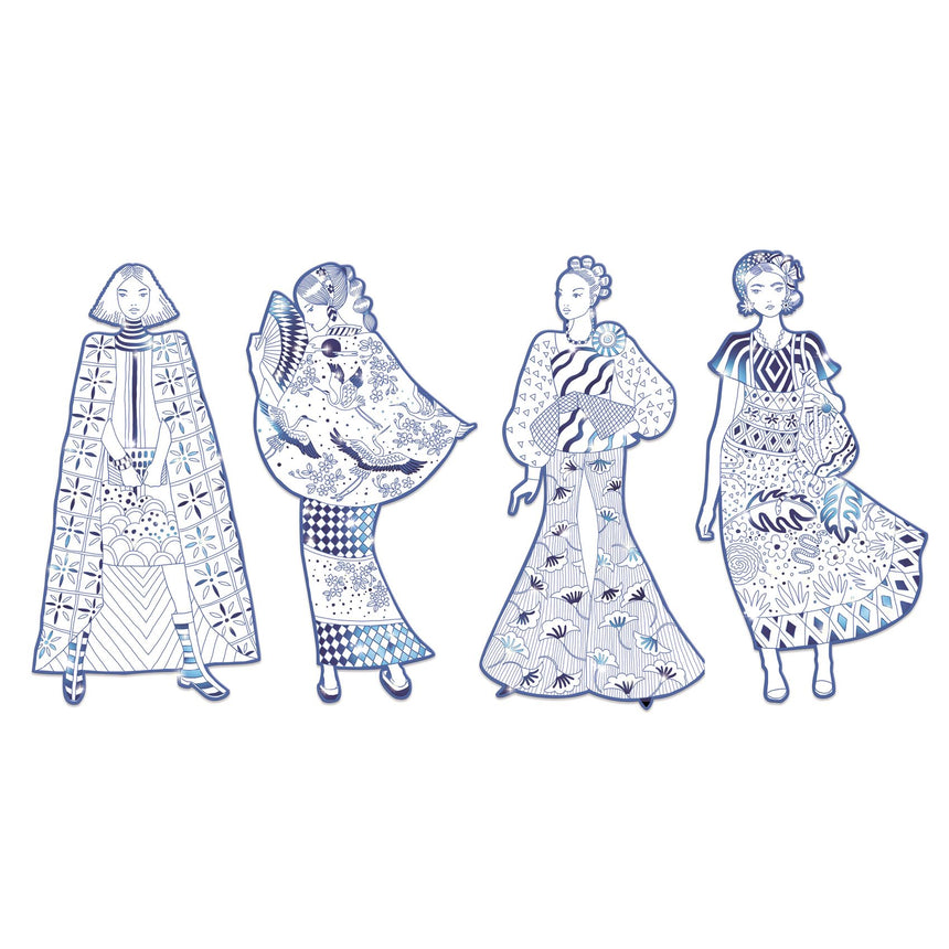 Djeco - Les Demoiselles colouring - Laura & Friends