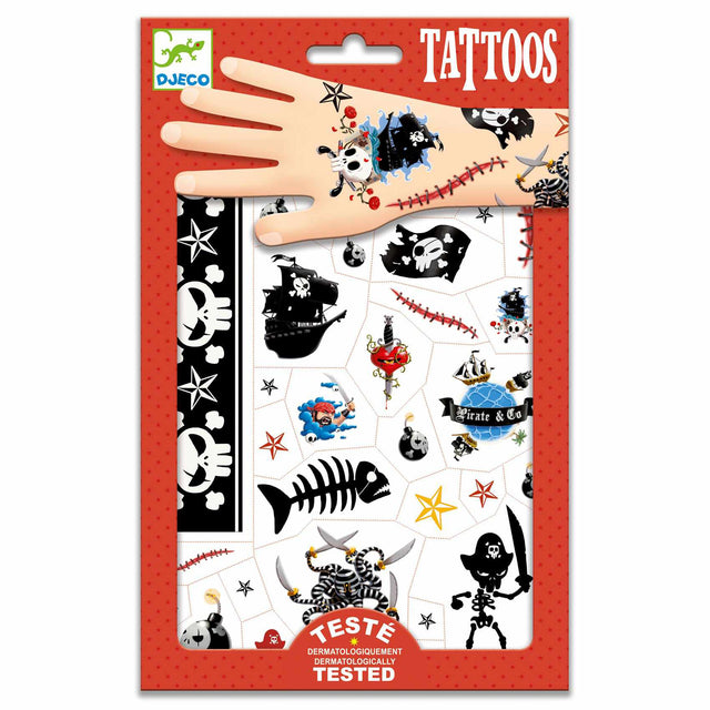Djeco - Pirates temporary tattoos | Scout & Co