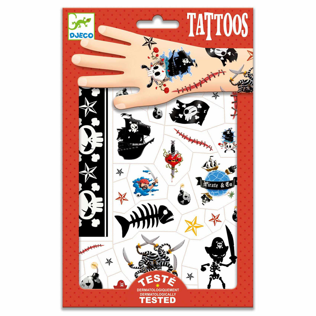 Djeco - Pirates temporary tattoos | Scout & Co