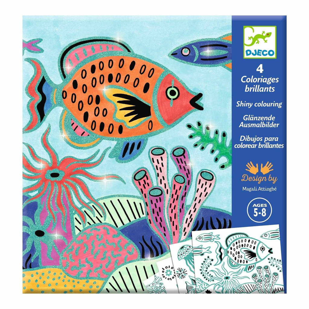 Djeco - Under The Sea shiny colouring | Scout & Co