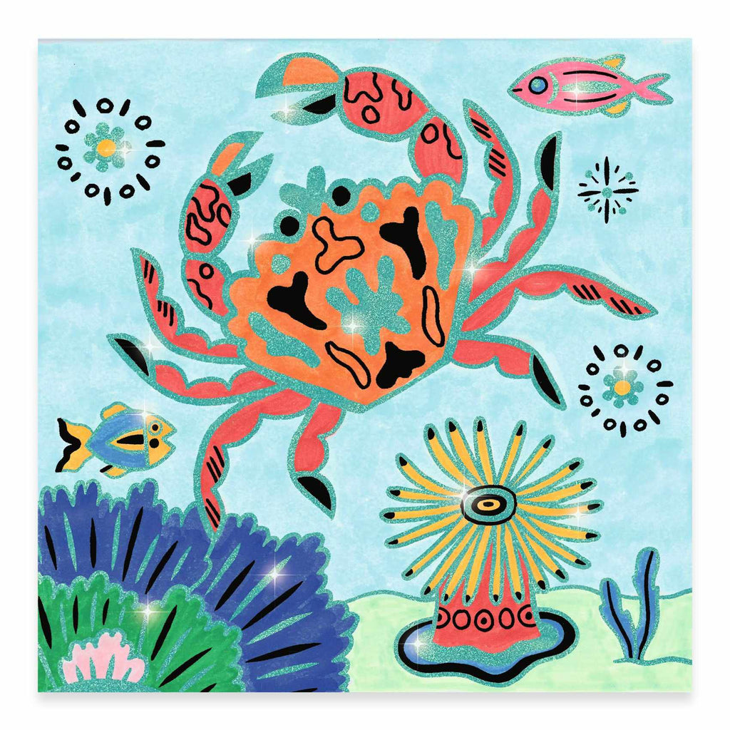 Djeco - Under The Sea shiny colouring | Scout & Co