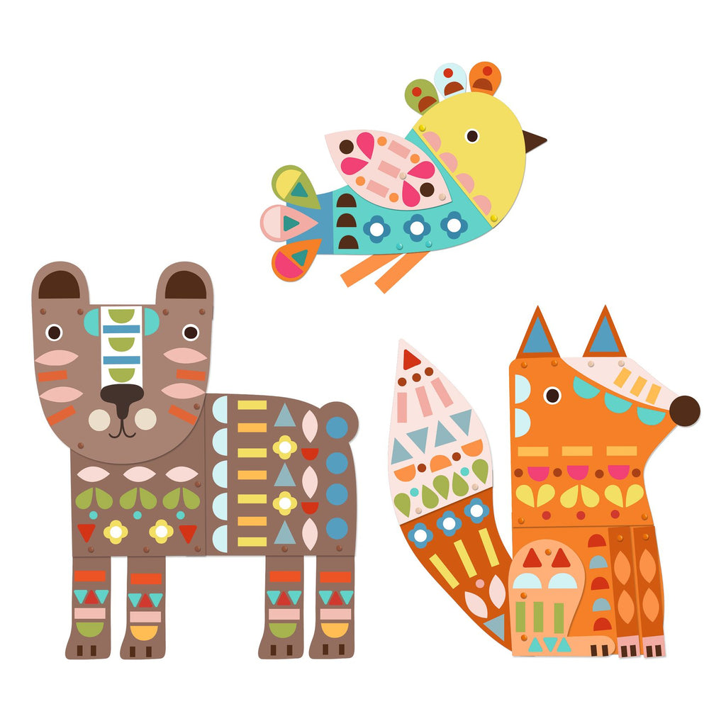 Djeco - 3 Giant Animals collage kit | Scout & Co