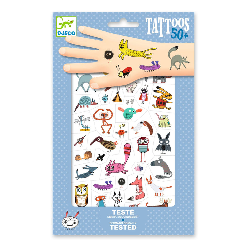 Djeco - Little Critters temporary tattoos | Scout & Co
