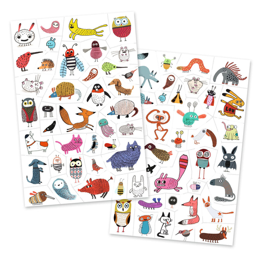 Djeco - Little Critters temporary tattoos | Scout & Co