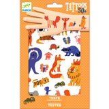 Djeco - Funny Animals temporary tattoos