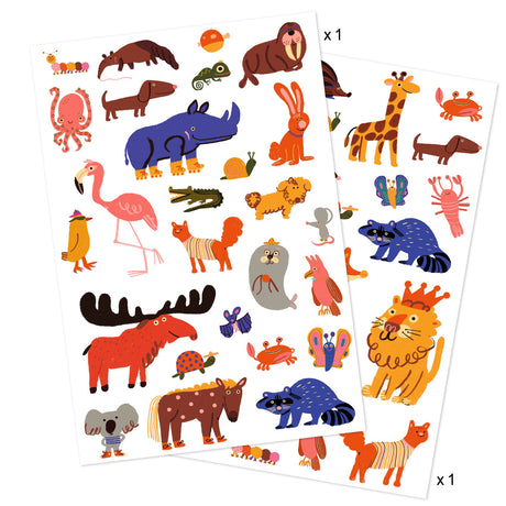 Djeco - Funny Animals temporary tattoos | Scout & Co