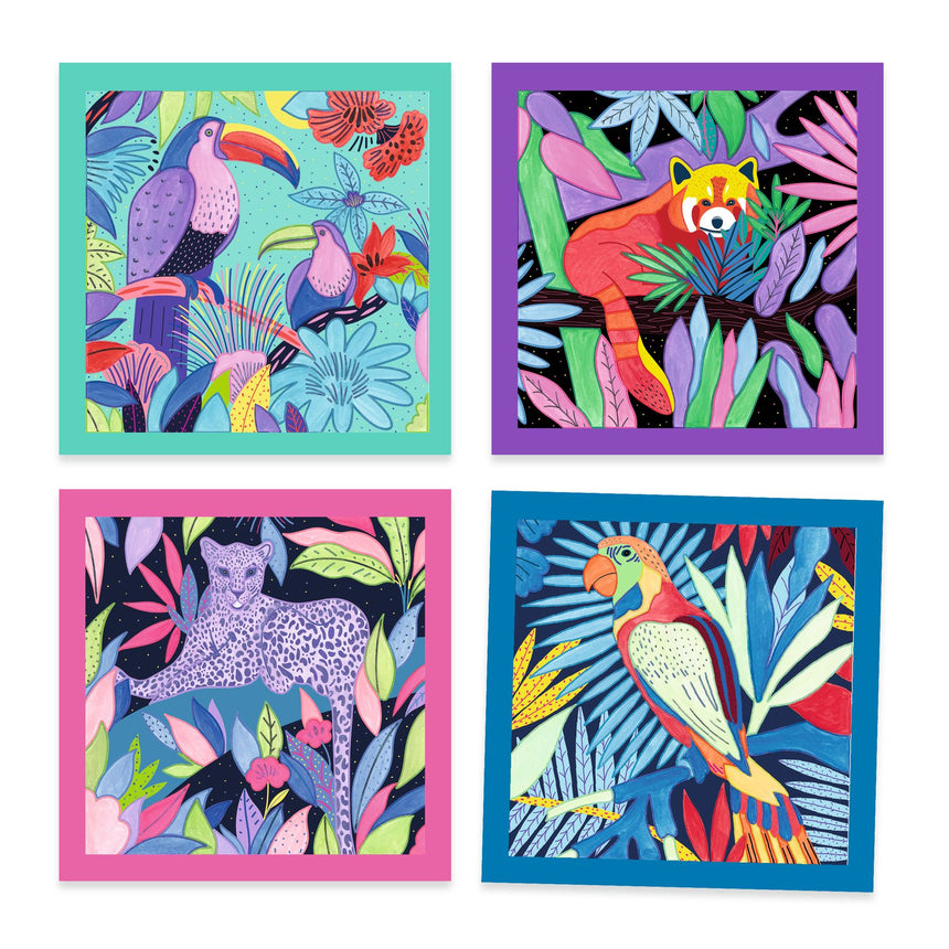 Djeco - Painting cards - Selva