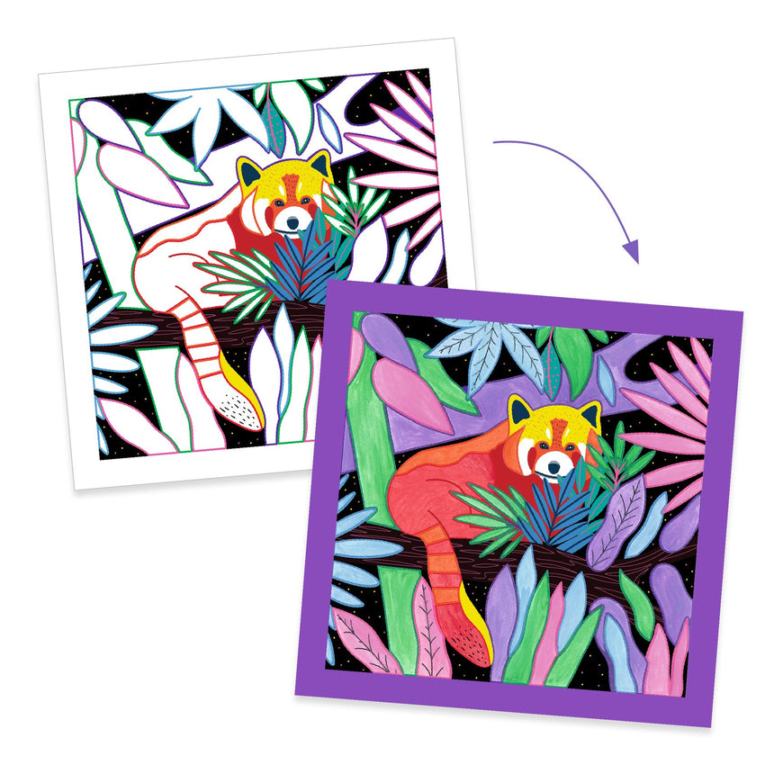 Djeco - Painting cards - Selva