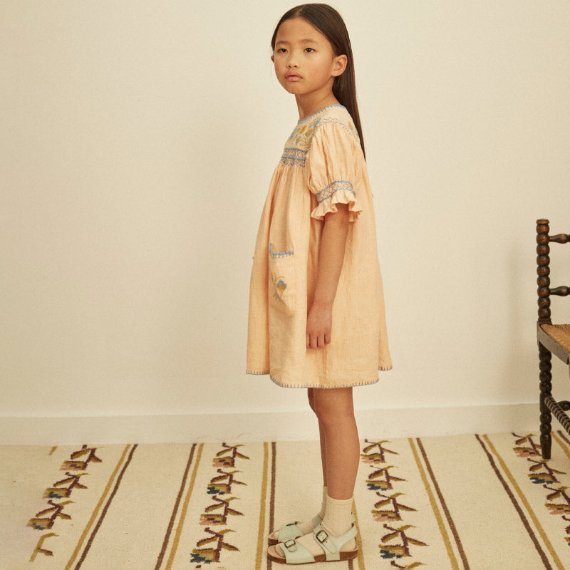 Apolina - Dora dress - Satin pink | Scout & Co