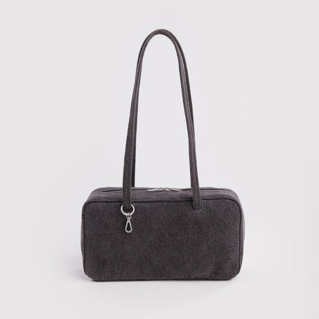 Baggu - Denim Bowler bag - Washed black denim | Scout & Co