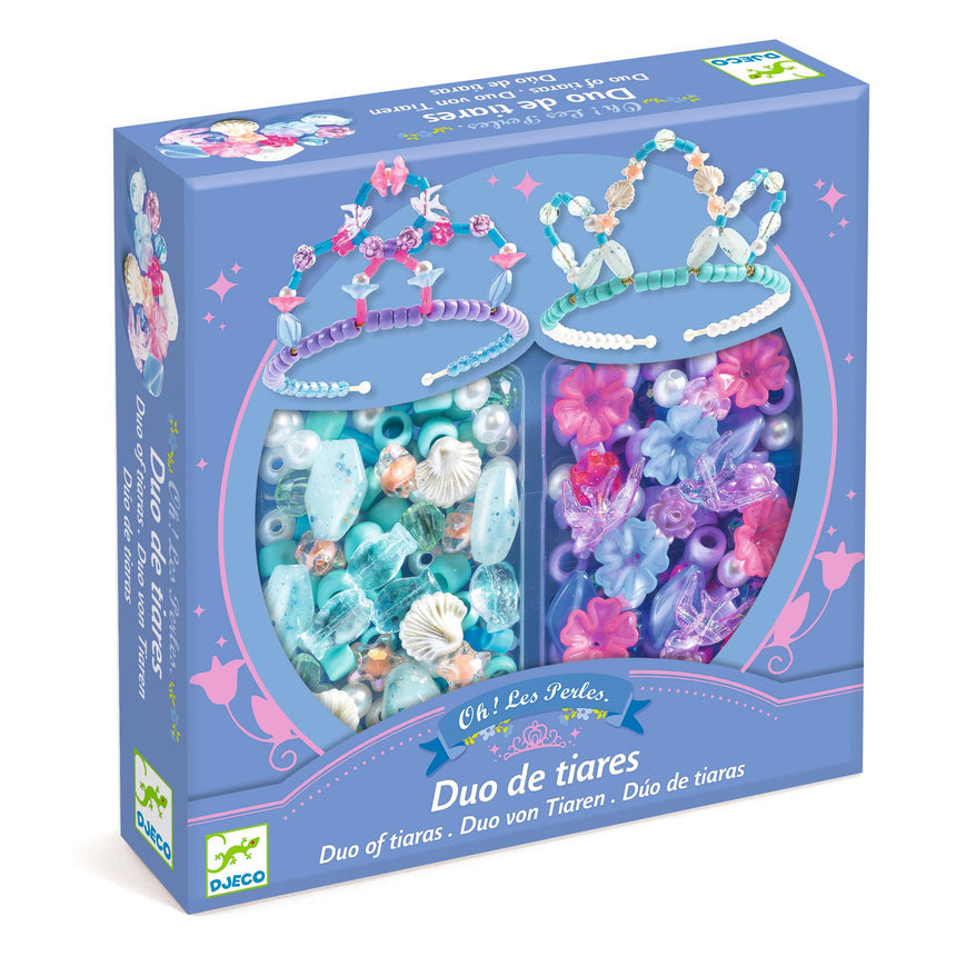 Djeco - Duo of Tiaras Beads craft kit | Scout & Co