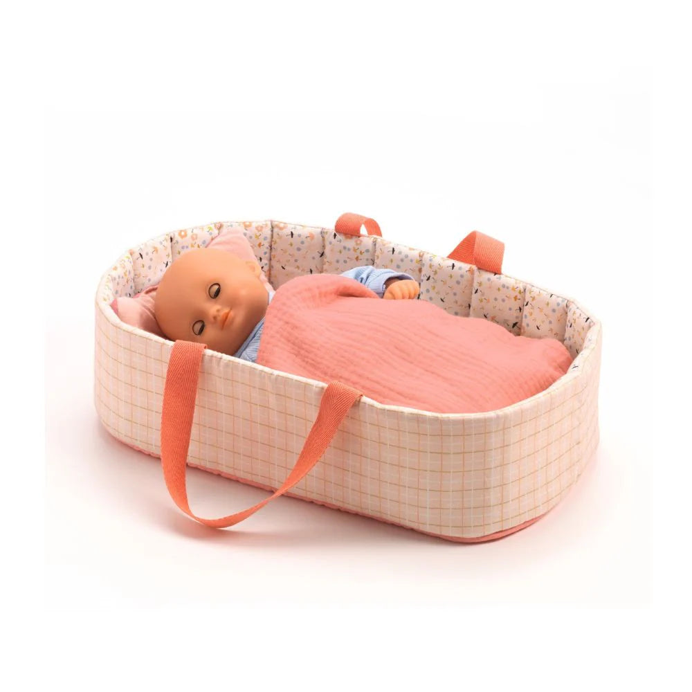 Djeco - Doll bassinet - Pink Lines | Scout & Co