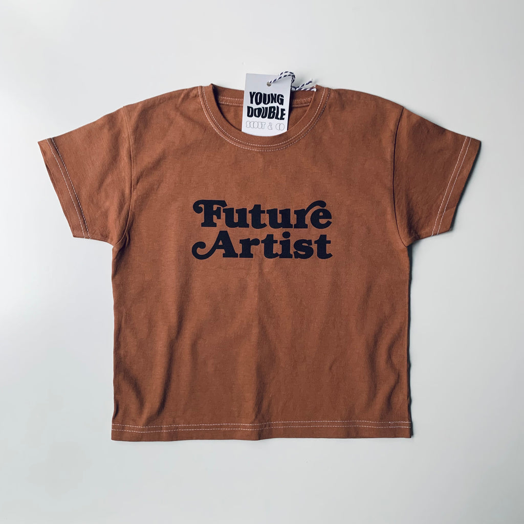 Young Double x Scout & Co exclusive - Future Artist T-shirt - Rust | Scout & Co