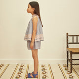Apolina - Emeline top and shorts set - Blue Lilac | Scout & Co
