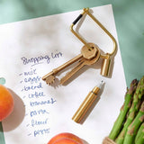 Tom's Studio - The Field Mouse refillable travel pen - Brass | Scout & Co