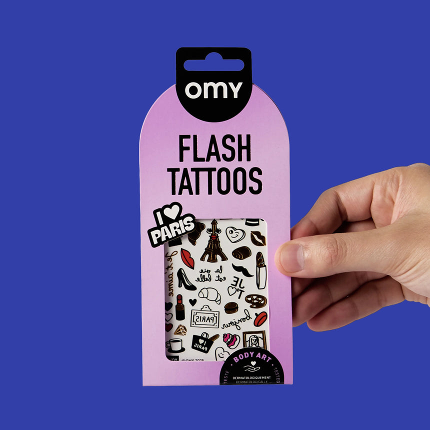 OMY - Flash Tattoos - I Love Paris | Scout & Co