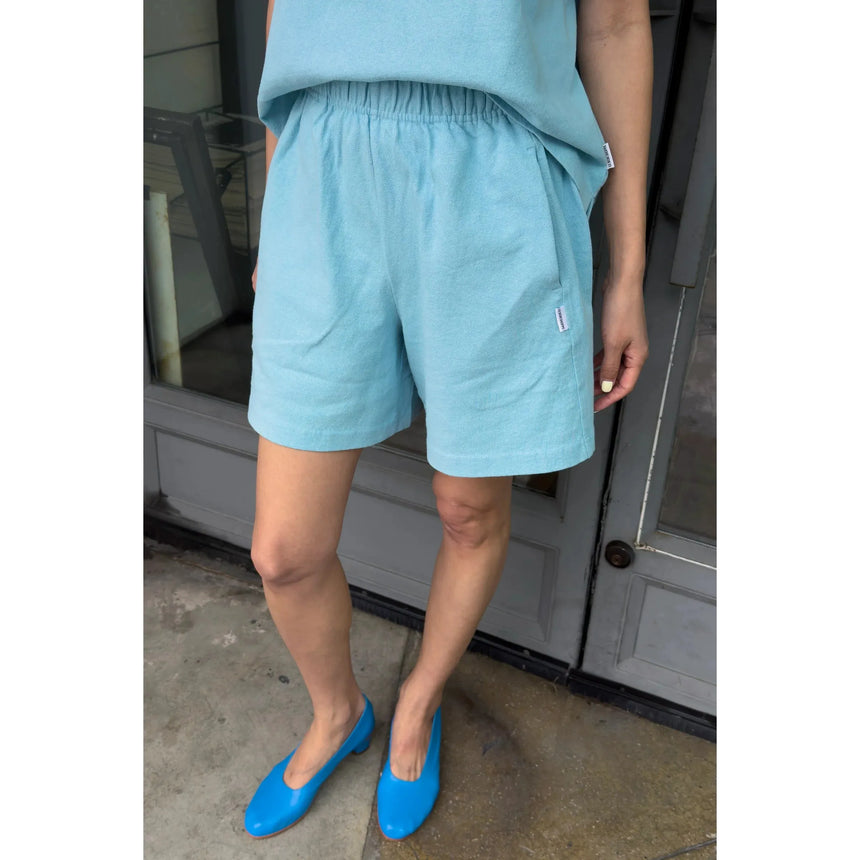 Le Bon Shoppe - Flared basketball shorts - Sky Blue | Scout & Co