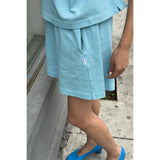 Le Bon Shoppe - Flared basketball shorts - Sky Blue | Scout & Co