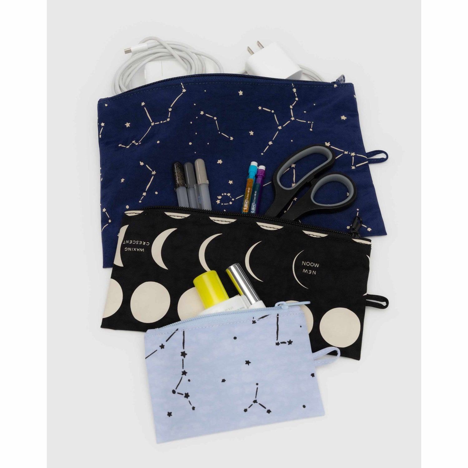 Baggu - Flat Pouch set of 3 - Night Sky | Scout & Co