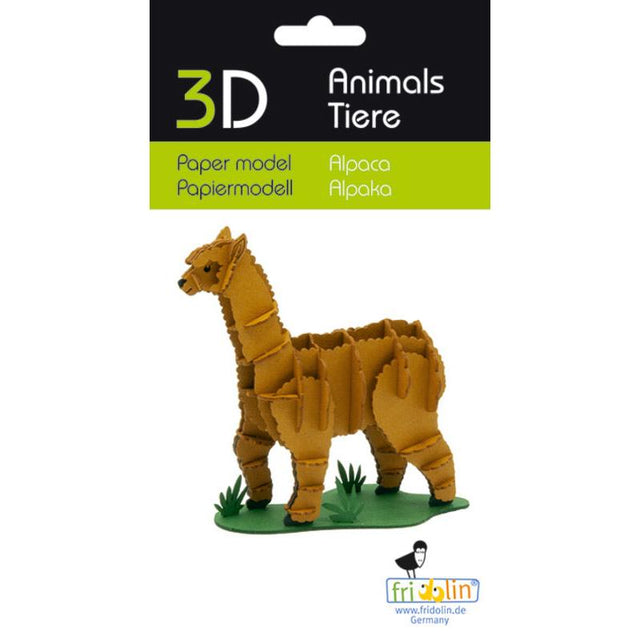 Fridolin - 3D cardboard animal puzzle - Alpaca | Scout & Co