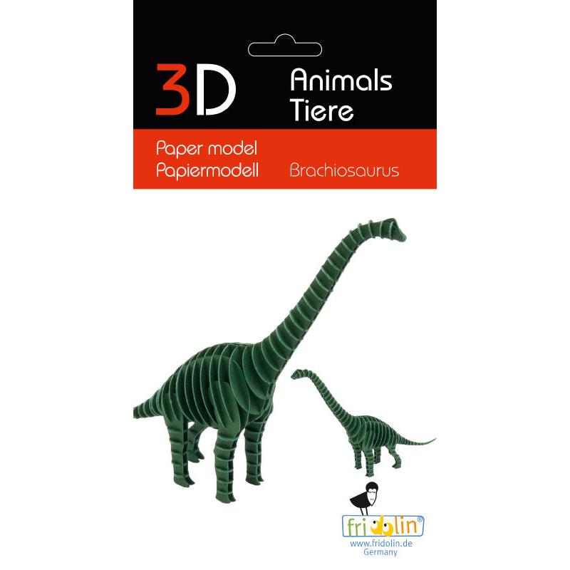 Fridolin - 3D cardboard animal puzzle - Brachiosaurus | Scout & Co
