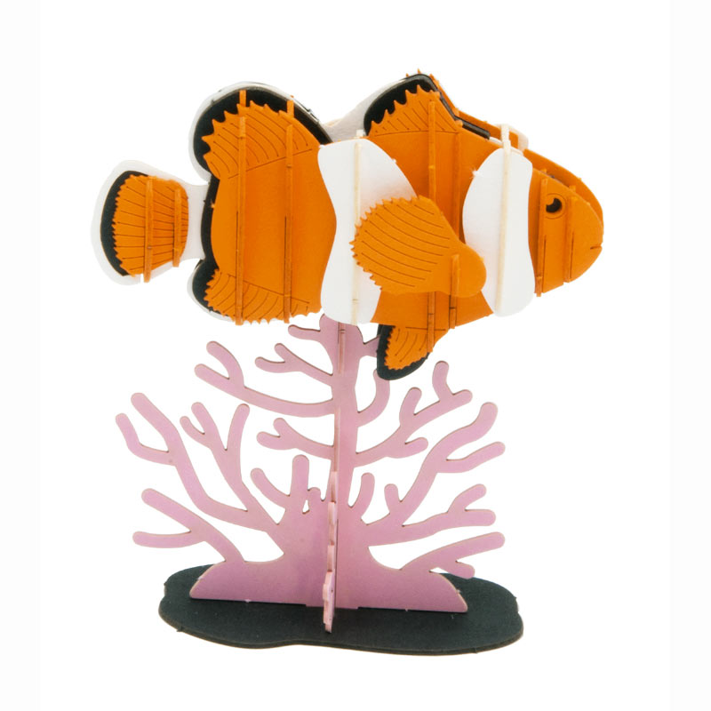 Fridolin - 3D cardboard animal puzzle - Clownfish | Scout & Co