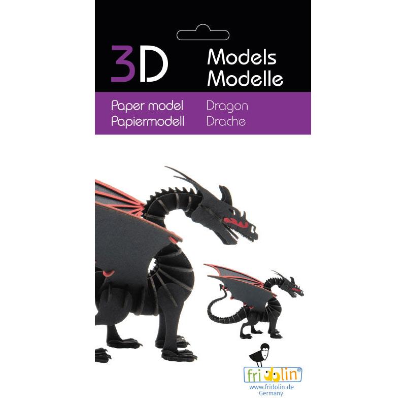 Fridolin - 3D cardboard animal puzzle - Dragon | Scout & Co
