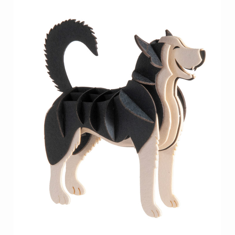 Fridolin - 3D cardboard animal puzzle - Husky Dog | Scout & Co