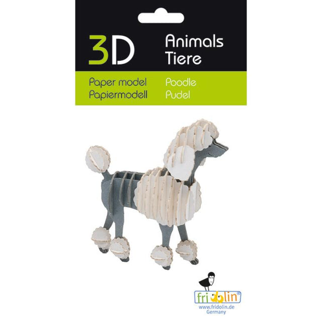 Fridolin - 3D cardboard animal puzzle - Poodle | Scout & Co