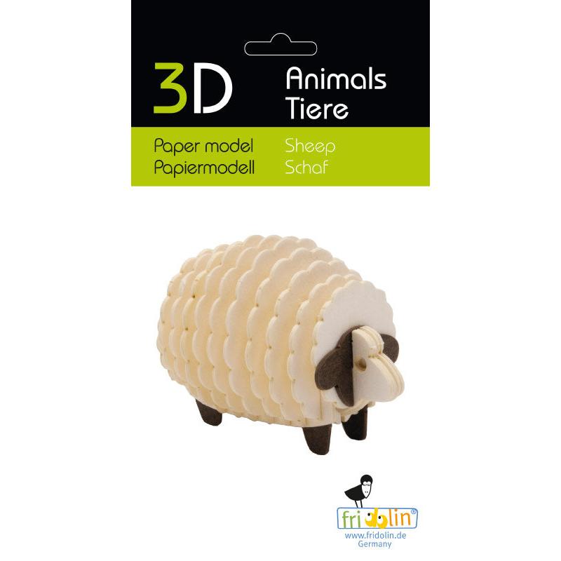 Fridolin - 3D cardboard animal puzzle - Sheep | Scout & Co